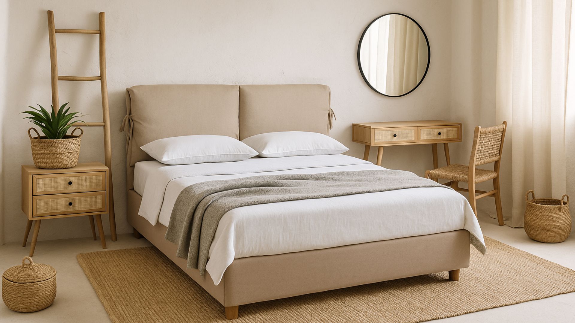 Showroom Μεϊμάρογλου — υπνοδωμάτιο και καθιστικό
